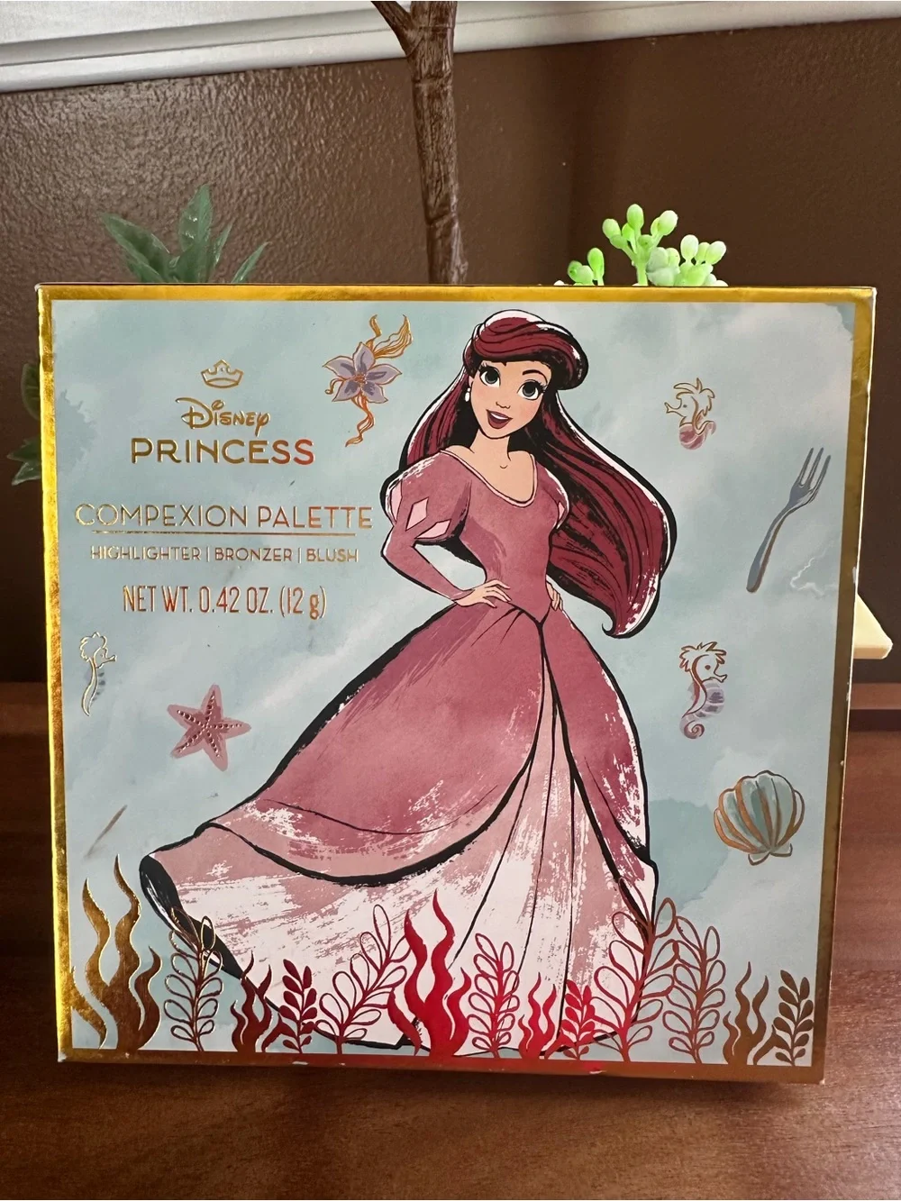 Disney Princess ARIEL Complexion Palette - Bronzer/Highlighter/Blush - 6 Shades